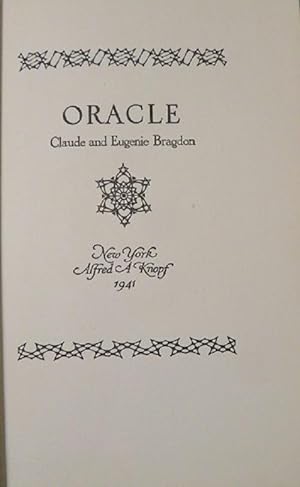 Seller image for ORACLE for sale by By The Way Books