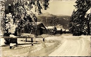 Seller image for Ansichtskarte / Postkarte Melchtal Halbkanton Obwalden, Barackenlager, Winter for sale by akpool GmbH