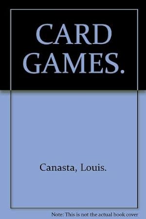 Immagine del venditore per CARD GAMES. venduto da WeBuyBooks