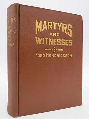 Imagen del vendedor de MARTYRS AND WITNESSES a la venta por Sage Rare & Collectible Books, IOBA