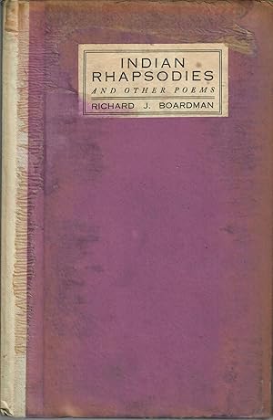 Indian Rhapsodies and other Poems