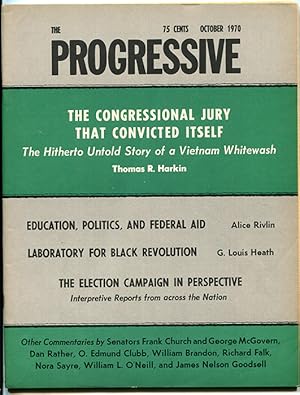 Seller image for The Progressive Volume 34 Number 10 (October 1970) for sale by Book Happy Booksellers