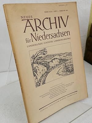 Neues Archiv für Niedersachsen, Landeskunde, Statistik, Landesplanung Band 10(15), Heft 1 februar...