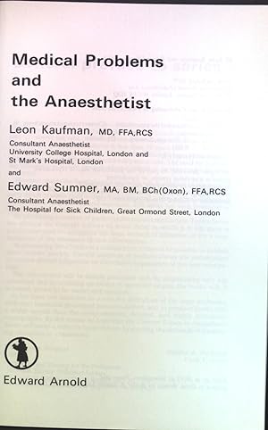 Seller image for Medical Problems and the Anaesthetist Current Topics in Anaesthesia Series 4. for sale by books4less (Versandantiquariat Petra Gros GmbH & Co. KG)