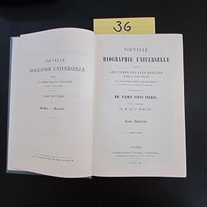 Seller image for Nouvelle Biographie Generale depuis les temps les plus recules jusqu a nos Jours - Tome Septieme: Boulen - Bzovius & Tome Huitieme: Cabacius - Caselles for sale by Bookstore-Online