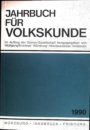 Imagen del vendedor de Jahrbuch fr Volkskunde; Neue Folge 13. a la venta por books4less (Versandantiquariat Petra Gros GmbH & Co. KG)