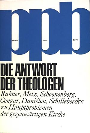 Immagine del venditore per Die Antwort der Theologen. Patmos-Paperback venduto da books4less (Versandantiquariat Petra Gros GmbH & Co. KG)