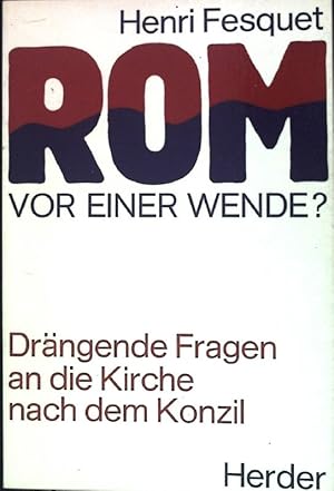 Imagen del vendedor de Rom vor einer Wende? a la venta por books4less (Versandantiquariat Petra Gros GmbH & Co. KG)