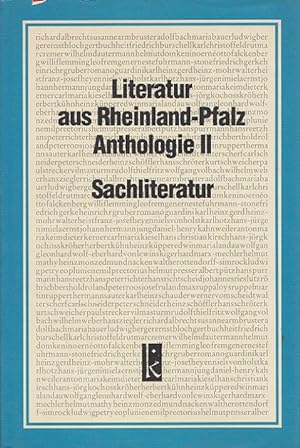 Bild des Verkufers fr Literatur aus Rheinland-Pfalz II - Eine Anthologie: Sachliteratur zum Verkauf von Versandantiquariat Nussbaum