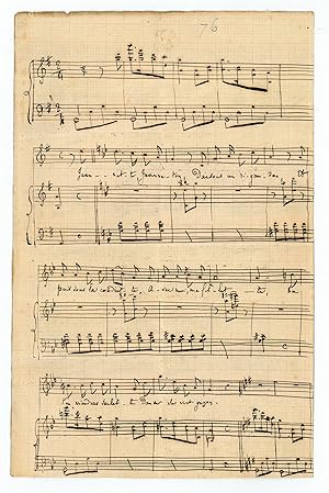 Immagine del venditore per Autograph musical manuscript signed. venduto da Antiquariat INLIBRIS Gilhofer Nfg. GmbH