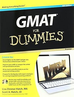 Bild des Verkufers fr GMAT For Dummies: with CD zum Verkauf von WeBuyBooks
