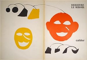 1976 Alexander Calder Derriere le Miroir  Plate 4 #141 Maeght Art Rare Abstract Art Vintage Lithograph Original Vintage Lithograph