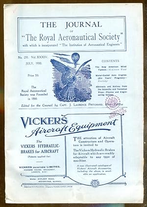 The Journal of "The Royal Aeronautical Society", July, 1930