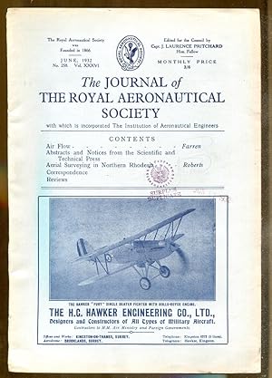 Seller image for The Journal of "The Royal Aeronautical Society", June, 1932 for sale by Dearly Departed Books