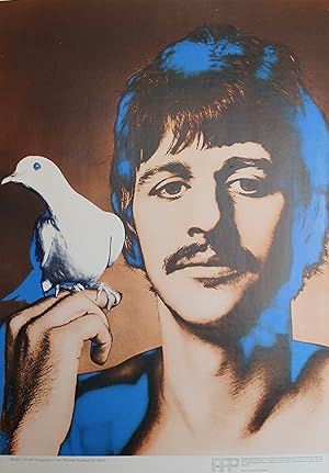 "Ringo STARR (BEATLES)" Affiche originale entoilée / Offset-photo de Richard AVEDON pour STERN / ...