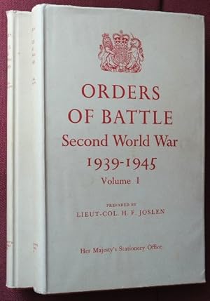 Bild des Verkufers fr Orders of Battle : United Kingdom and Colonial Formations and Units in the Second World War 1939-1945 zum Verkauf von Martin Bott Bookdealers Ltd