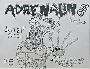 Adrenalin O.D. Concert Flier