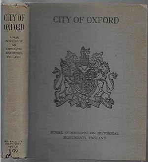 Image du vendeur pour An Inventory of the Historical Monuments in the City of Oxford mis en vente par Walden Books