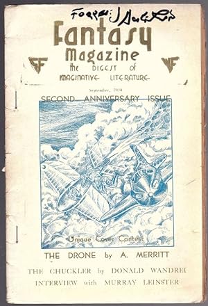 Fantasy Magazine September 1934 (Vol. 4 No. 1) Signed
