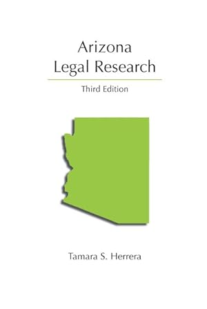 Immagine del venditore per Arizona Legal Research venduto da GreatBookPrices