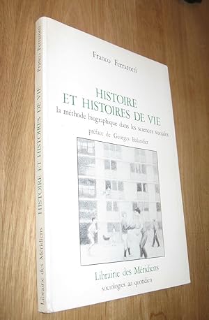 Immagine del venditore per Histoire et histoires de vie venduto da Dipl.-Inform. Gerd Suelmann