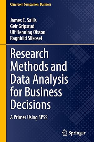 Seller image for Research Methods and Data Analysis for Business Decisions for sale by moluna