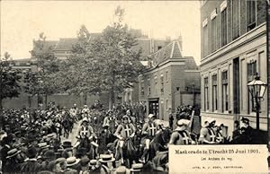 Bild des Verkufers fr Ansichtskarte / Postkarte Utrecht Niederlande, Maskerade 25 Juni 1901, Festumzug zum Verkauf von akpool GmbH