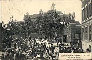 Bild des Verkufers fr Ansichtskarte / Postkarte Utrecht Niederlande, Maskerade 25 Juni 1901, Festumzug zum Verkauf von akpool GmbH