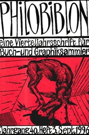 Bild des Verkufers fr Philobiblon. Heft 3, Jahrgang 40. September 1996. Eine Vierteljahresschrift fr Buch- und Graphiksammler. Im Auftrag der Maximilian-Gesellschaft in Hamburg herausgegeben von Reimar W. Fuchs. zum Verkauf von Antiquariat an der Nikolaikirche