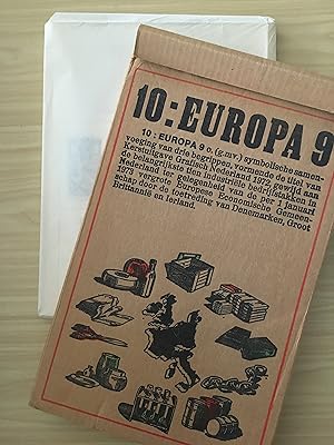 Grafisch Nederland 1972 10 : Europa 9 in original cardboard slipcase (envelope, omdoos)