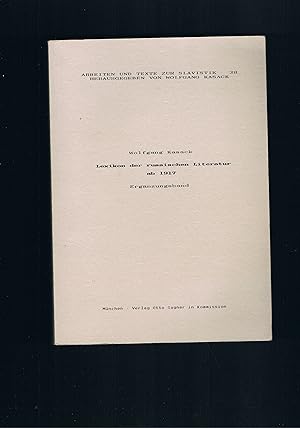 Seller image for Lexikon der russischen Literatur ab 1917 - Ergnzungsband for sale by manufactura
