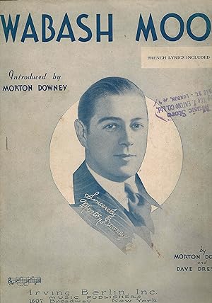 Wabash Moon - Vintage Sheet Music Morton Downey Cover