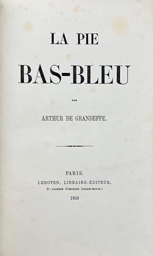 Seller image for La Pie bas-bleu. for sale by Bonnefoi Livres Anciens