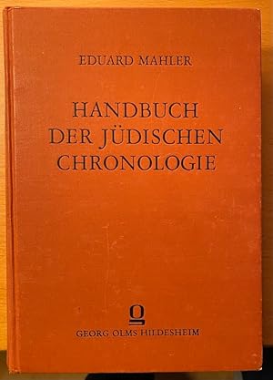 Image du vendeur pour Handbuch der jdischen Chronologie. Grundri der Gesamtwissenschaft des Judentums. mis en vente par Plesse Antiquariat Minzloff