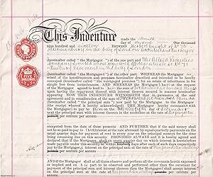 1916 Mortgage Indenture relating to 25, 29 and 31 Great Arthur Street and 15 Bayer Street, Finsbu...