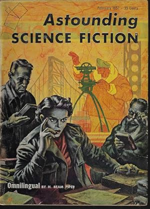 Bild des Verkufers fr ASTOUNDING Science Fiction: February, Feb. 1957 ("Get Out of My Sky") zum Verkauf von Books from the Crypt