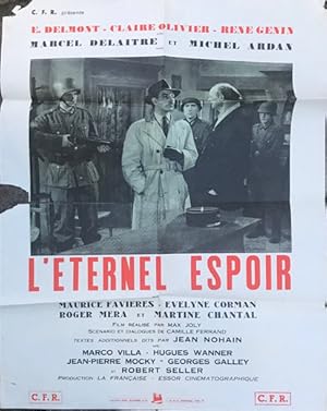 Bild des Verkufers fr Franzsischsprachiges Filmplakat zum Film "L'Eternel Espoir", zum Verkauf von Antiquariat Im Baldreit