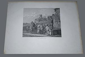 Les Charlatans Garreau acquaforte originale 1877 Karel Dujardin Paris Hermet