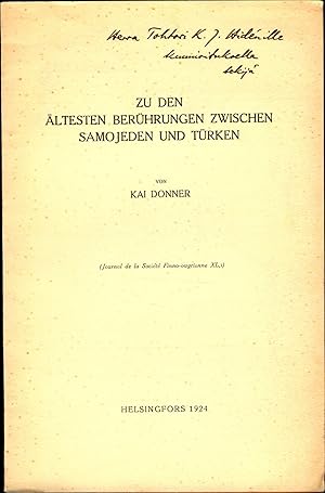 Seller image for Zu den ltesten Berhrungen zwischen Samojeden und Trken Vortrag for sale by avelibro OHG