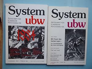 System ubw - Zeitschrift für klassische Psychoanalyse. 1. Jahrgang Heft 1 Oktober 1983 (und) 2. J...