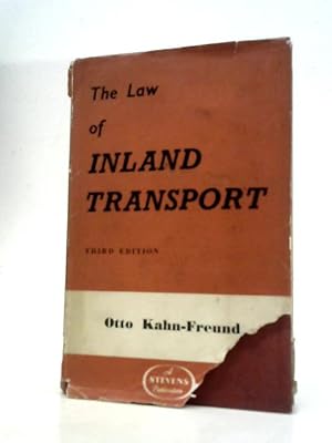 Imagen del vendedor de The Law of Carriage By Inland Transport a la venta por World of Rare Books