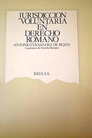 Imagen del vendedor de Jurisdiccin voluntaria en derecho romano a la venta por Alcan Libros