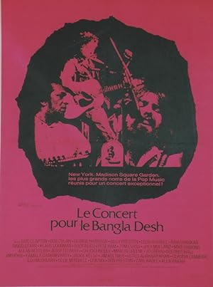 "LE CONCERT POUR LE BANGLA DESH" THE CONCERT FOR THE BANGLADESH / Réalisé par Saul SWIMMER en 197...