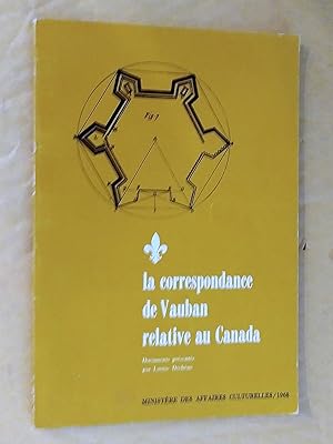 Immagine del venditore per La Correspondance de Vauban relative au Canada venduto da Claudine Bouvier