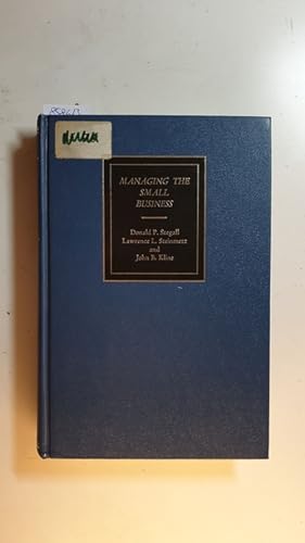 Bild des Verkufers fr Managing the Small Business zum Verkauf von Gebrauchtbcherlogistik  H.J. Lauterbach