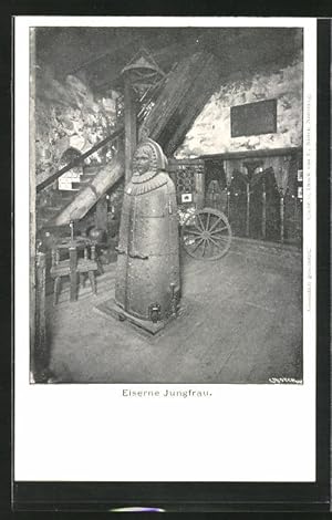 Bild des Verkäufers für Ansichtskarte Nürnberg, die eiserne Jungfrau, Foltergerät zum Verkauf von Bartko-Reher
