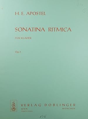 Image du vendeur pour Sonatina Ritmica fur Klavier, Op.5 (Piano Solo) mis en vente par Austin Sherlaw-Johnson, Secondhand Music