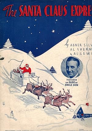 The Santa Claus Express - Vintage sheet Music Uncle Don Carney Cover