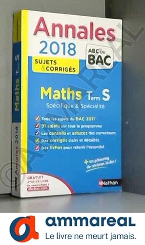 Bild des Verkufers fr Annales ABC du BAC Maths Term S Sp&Sp 2018 zum Verkauf von Ammareal