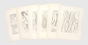 Image du vendeur pour Six signed proofs of original etchings for Ulysses. mis en vente par Peter Harrington.  ABA/ ILAB.